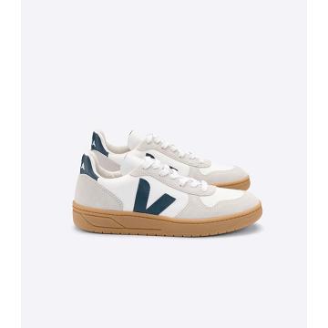 Women's Veja V-10 B-MESH Sneakers White/Beige | SG 637MQZ